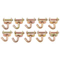 10 Pack Swivel J Hook for Car Hauler Trailer Tow Truck Tie Down