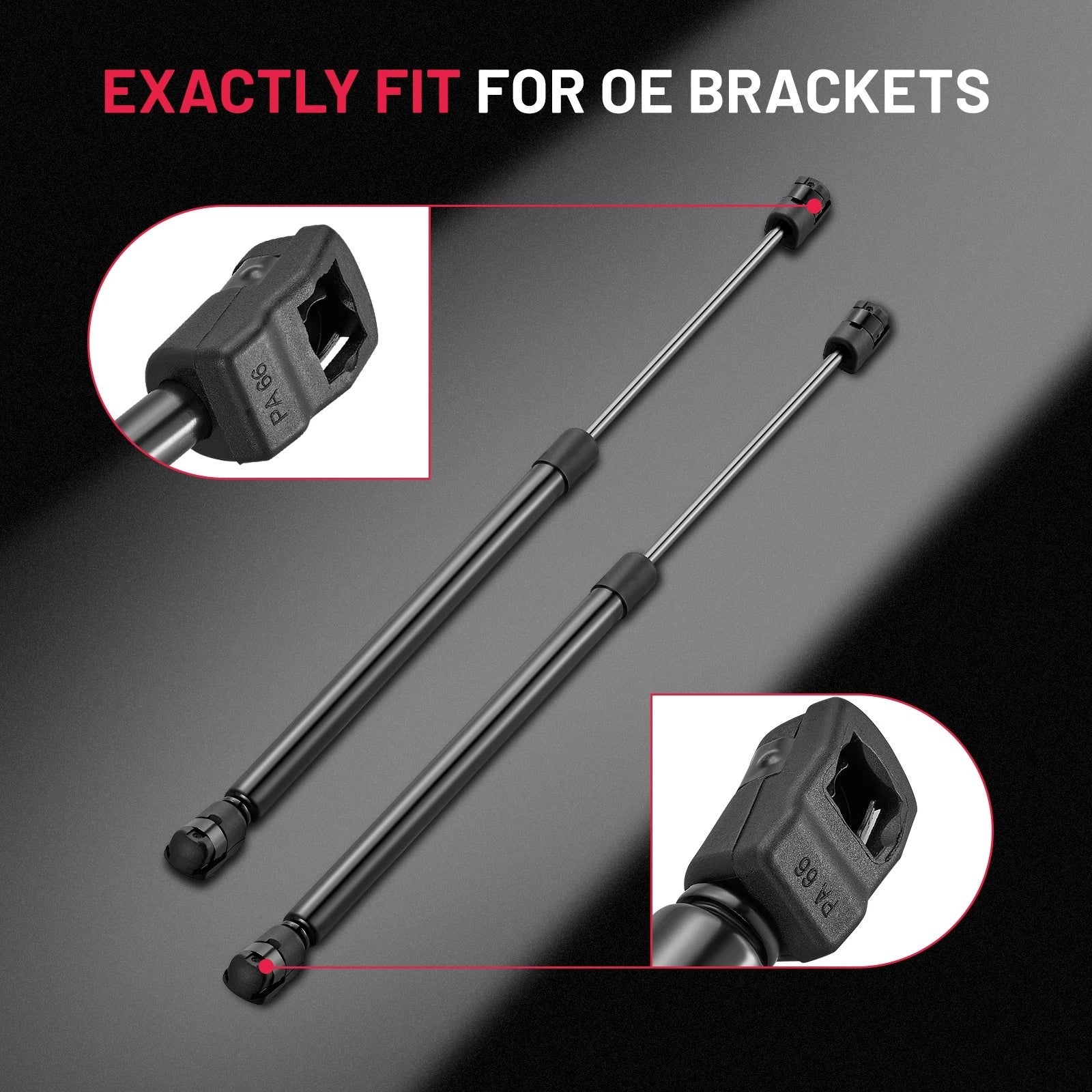 Rear Window Lift Supports Shock Struts Set for Toyota Highlander (2008-2013)