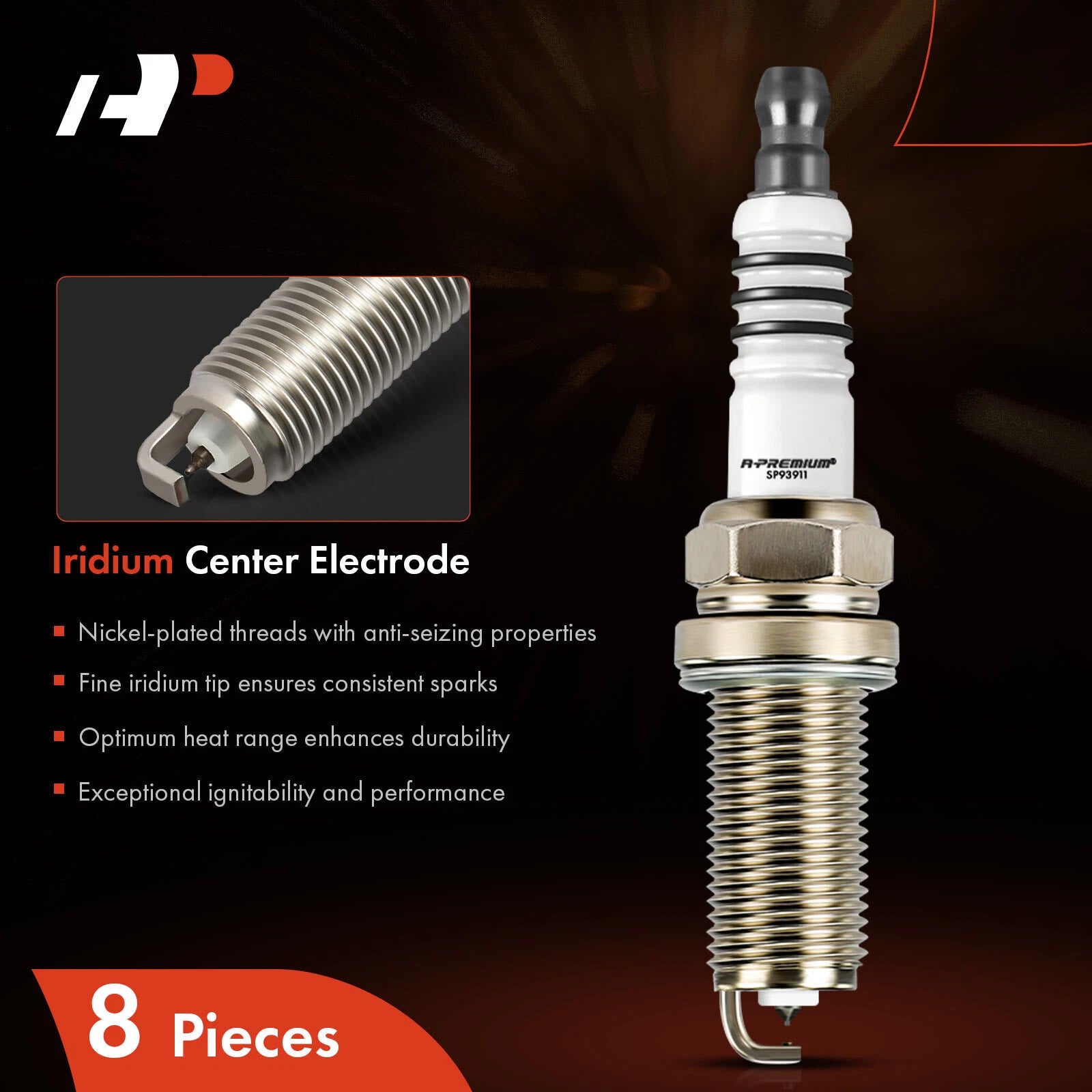 8x Iridium Platinum Spark Plugs for Mercedes-Benz E550 (2007–2011)
