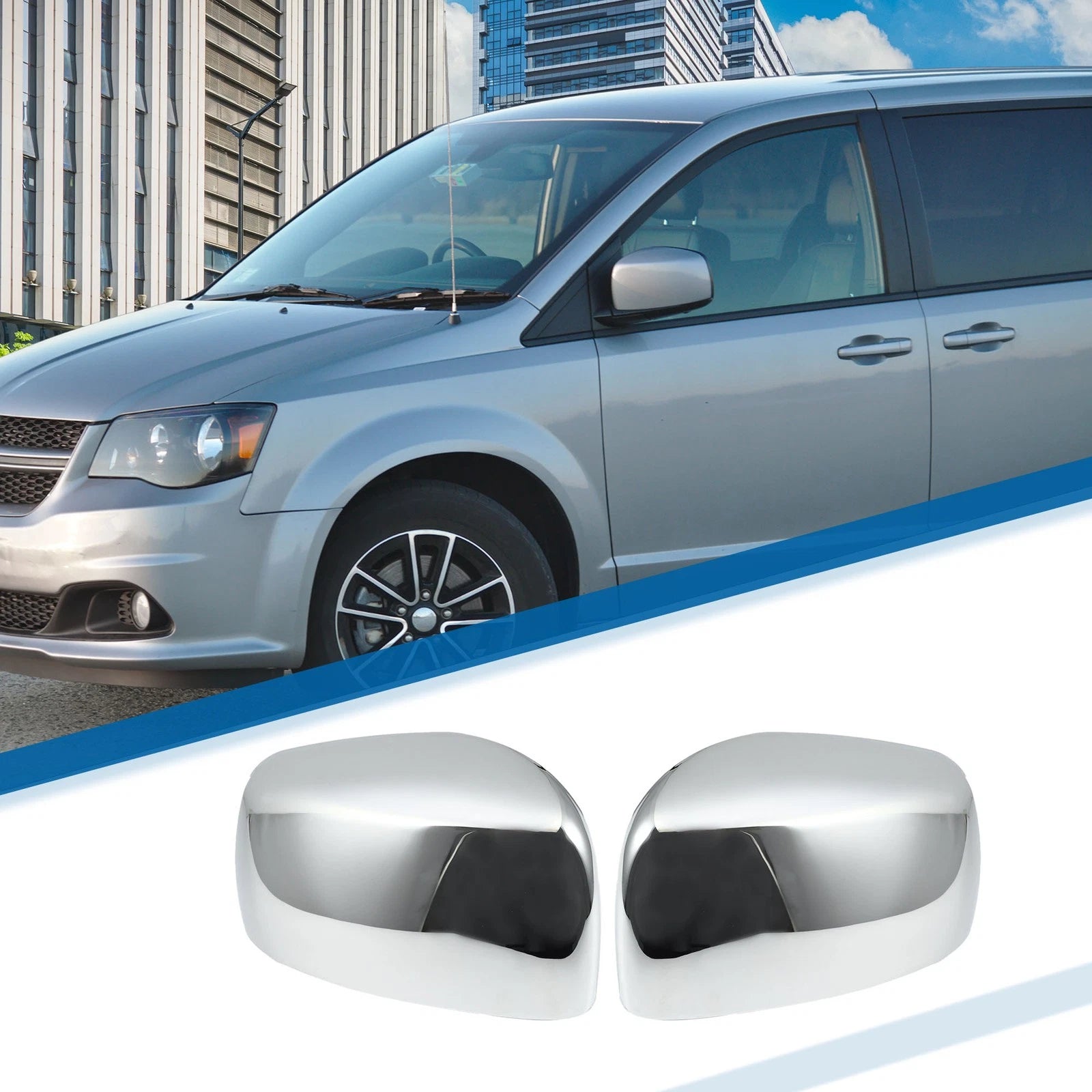 1 Pair Mirror Cover for Dodge Grand Caravan (2008–2018)