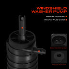 Windshield Washer Pump with Rubber Grommet for BMW 5 6 7 Series