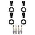 Set of 4 NGK G-Power Platinum Spark Plugs & Coil Boots for HS250h Camry (2007–2011)