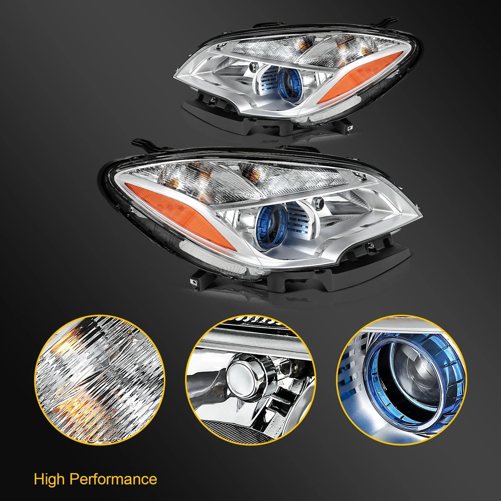 2Pcs Halogen Headlight with Bulbs for Buick Encore (2013–2016)