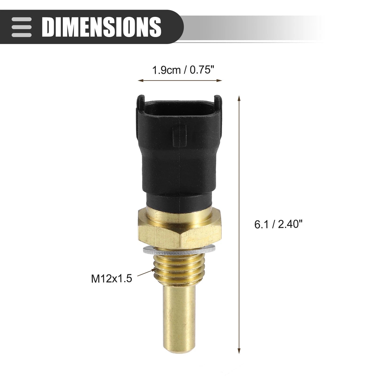 Coolant Temperature Sensor for Buick Enclave (2008–2017) No. 12566778