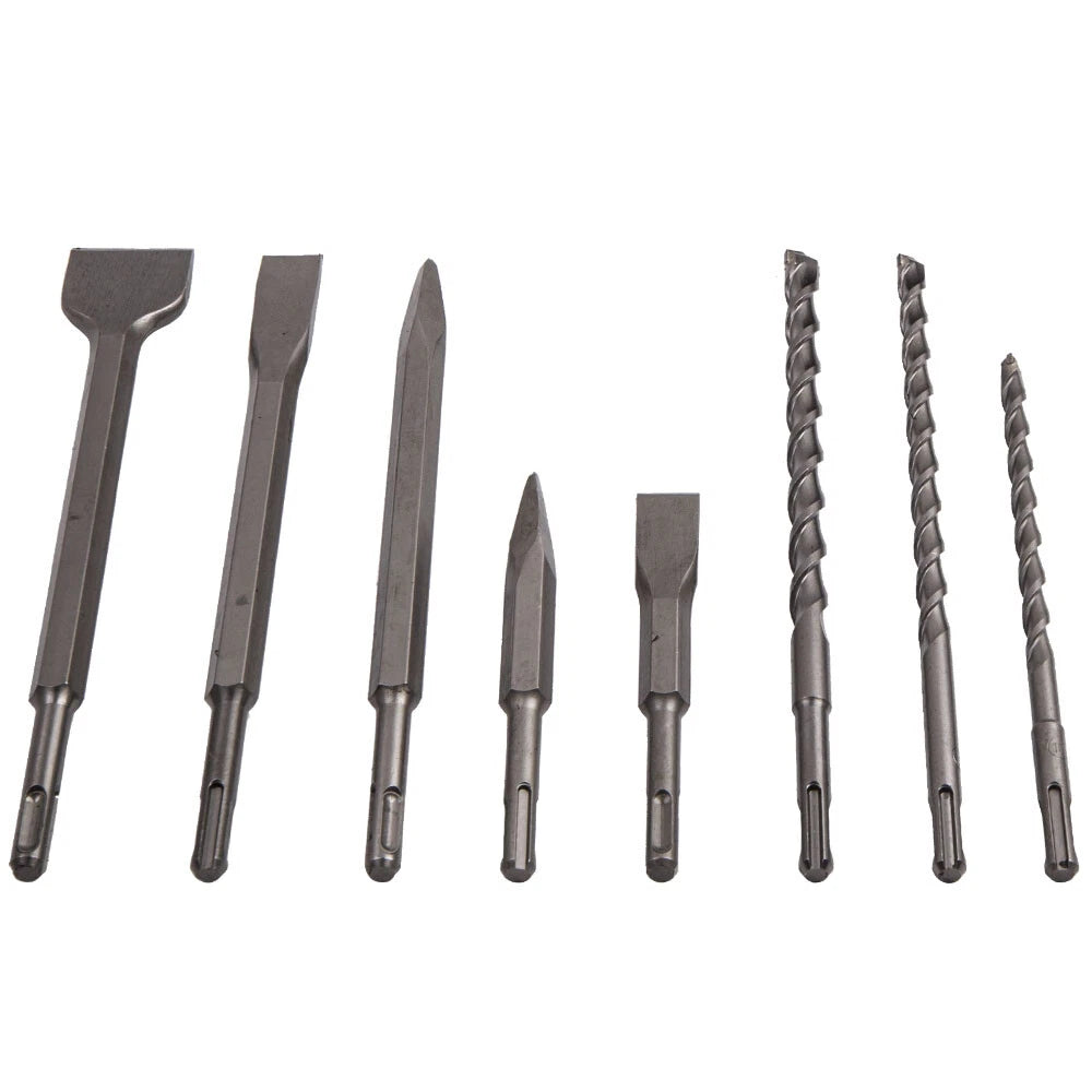 17pcs Hammer Drill Bit Set for SDS Plus Rotary Tools (Concrete)
