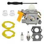 Carburetor Spark Plug Kit for Homelite Trimmer ZAMA C1U-H60 (26cc 25cc 30cc)