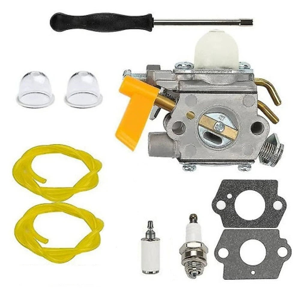 Carburetor Spark Plug Kit for Homelite Trimmer ZAMA C1U-H60 (26cc 25cc 30cc)