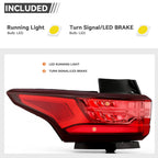 LED Tail Light for Chevrolet Traverse (2018–2021) Left Driver 84990362