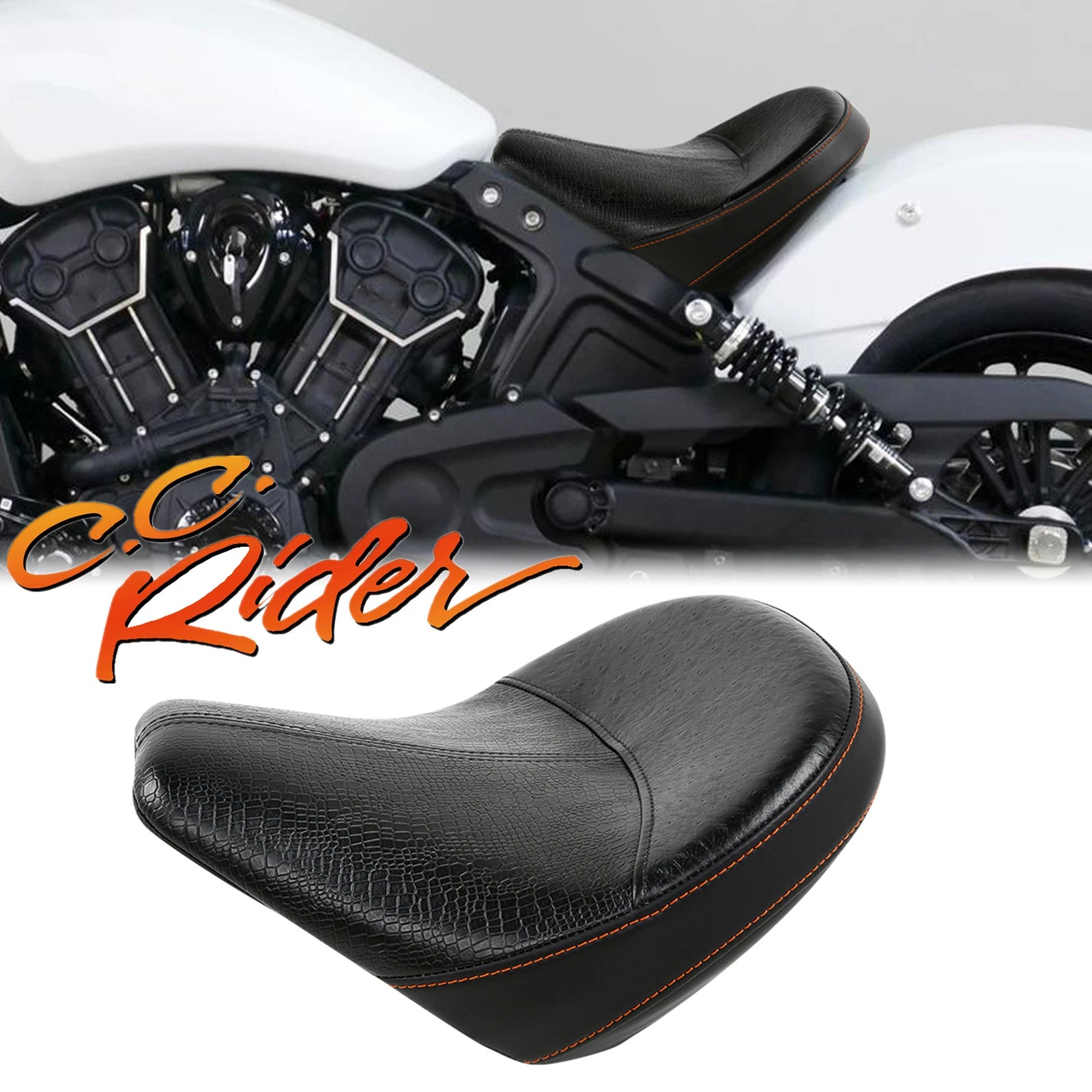Front Rider Driver Seat for Indian Scout Sixty (2016–2023) Scout (2015–2023)