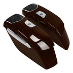 Hard Saddlebags Speaker Cutout for Indian Challenger (2019–2025) Dark Walnut
