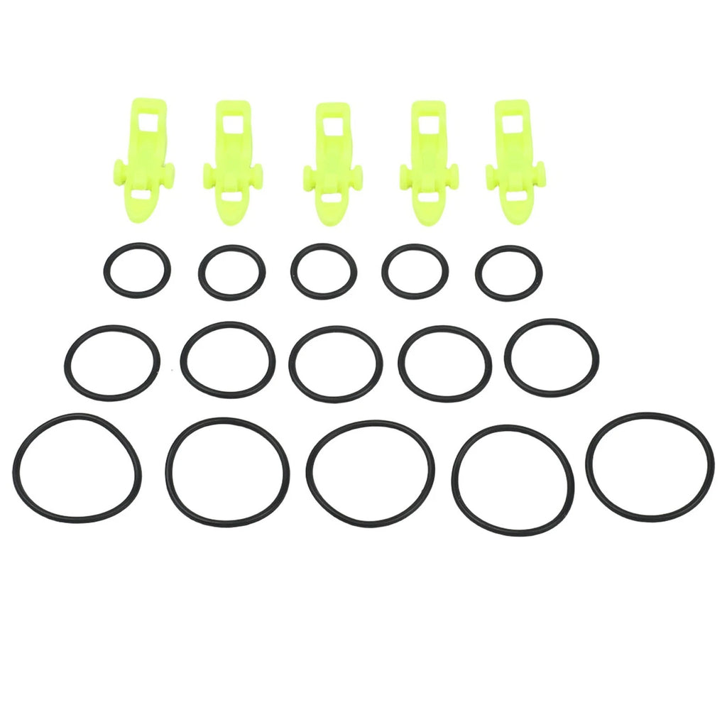 Set of 5 Plastic Fishing Rod Bait Holders Hooks