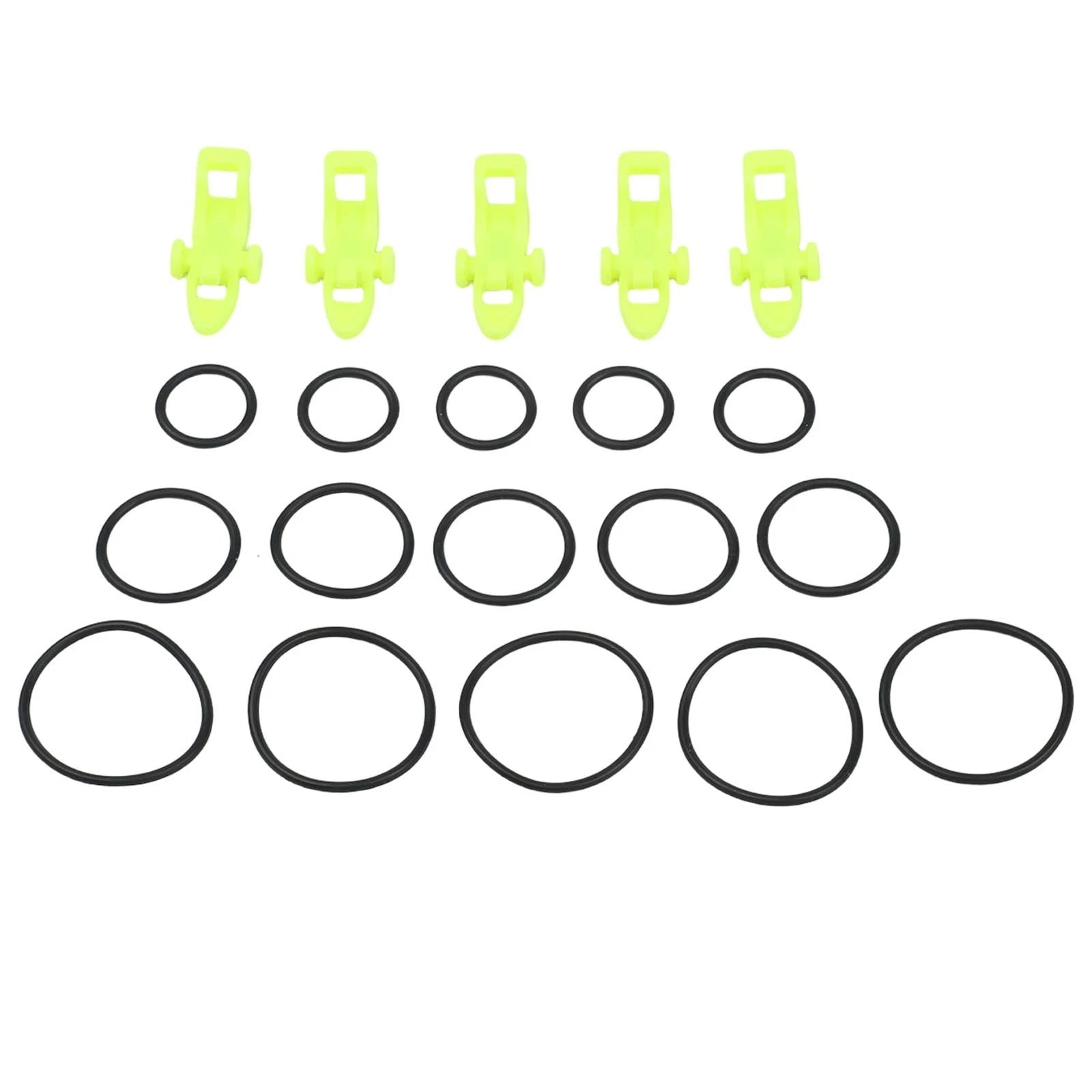 Set of 5 Plastic Fishing Rod Bait Holders Hooks