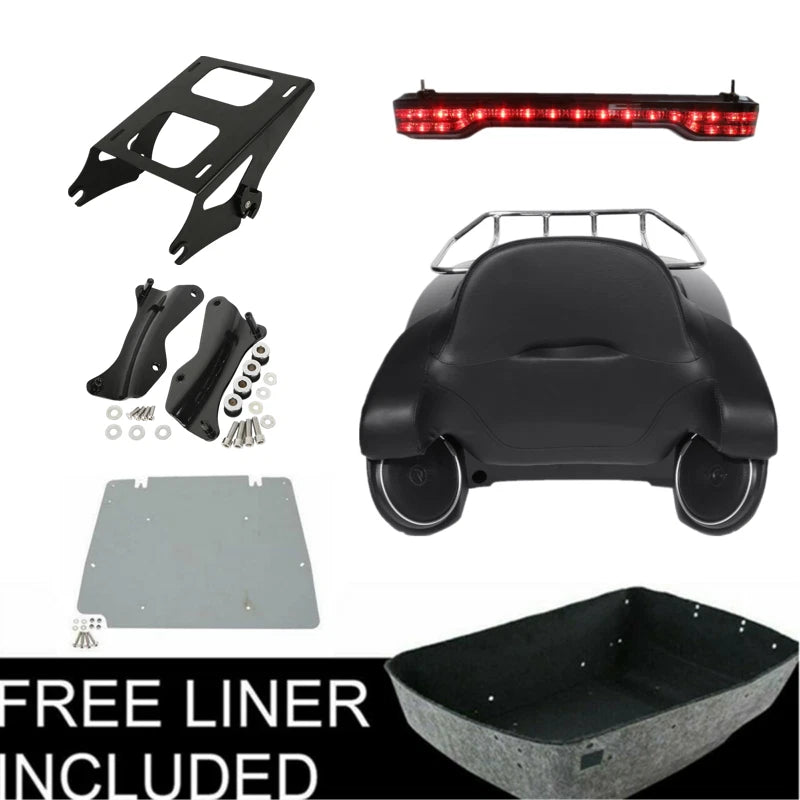Trunk Mount Rack Speakers for Harley Touring Road Glide (2014–2026)