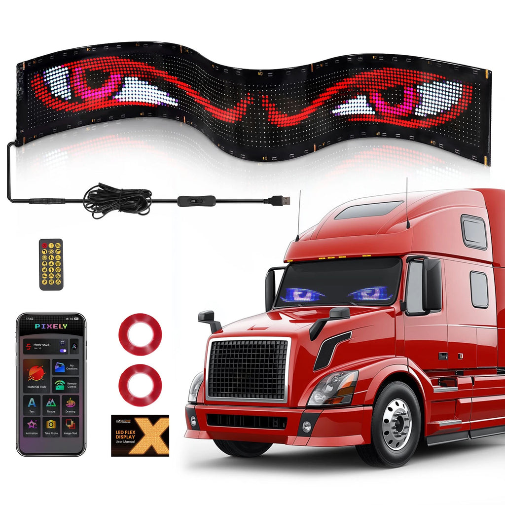 52" Devil Eyes LED Light for Car Truck (DIY Windshield Display)