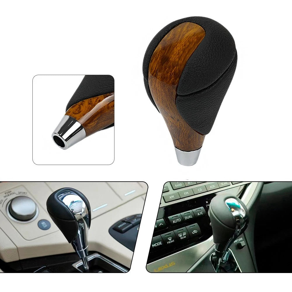 Brown Walnut Gear Shift Knob for Lexus GS300 LS460 IS250 RX350 (1998–2019)