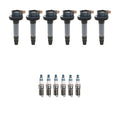 Set of 6 Ignition Coils & Denso Iridium Spark Plugs for Ford Expedition F-150