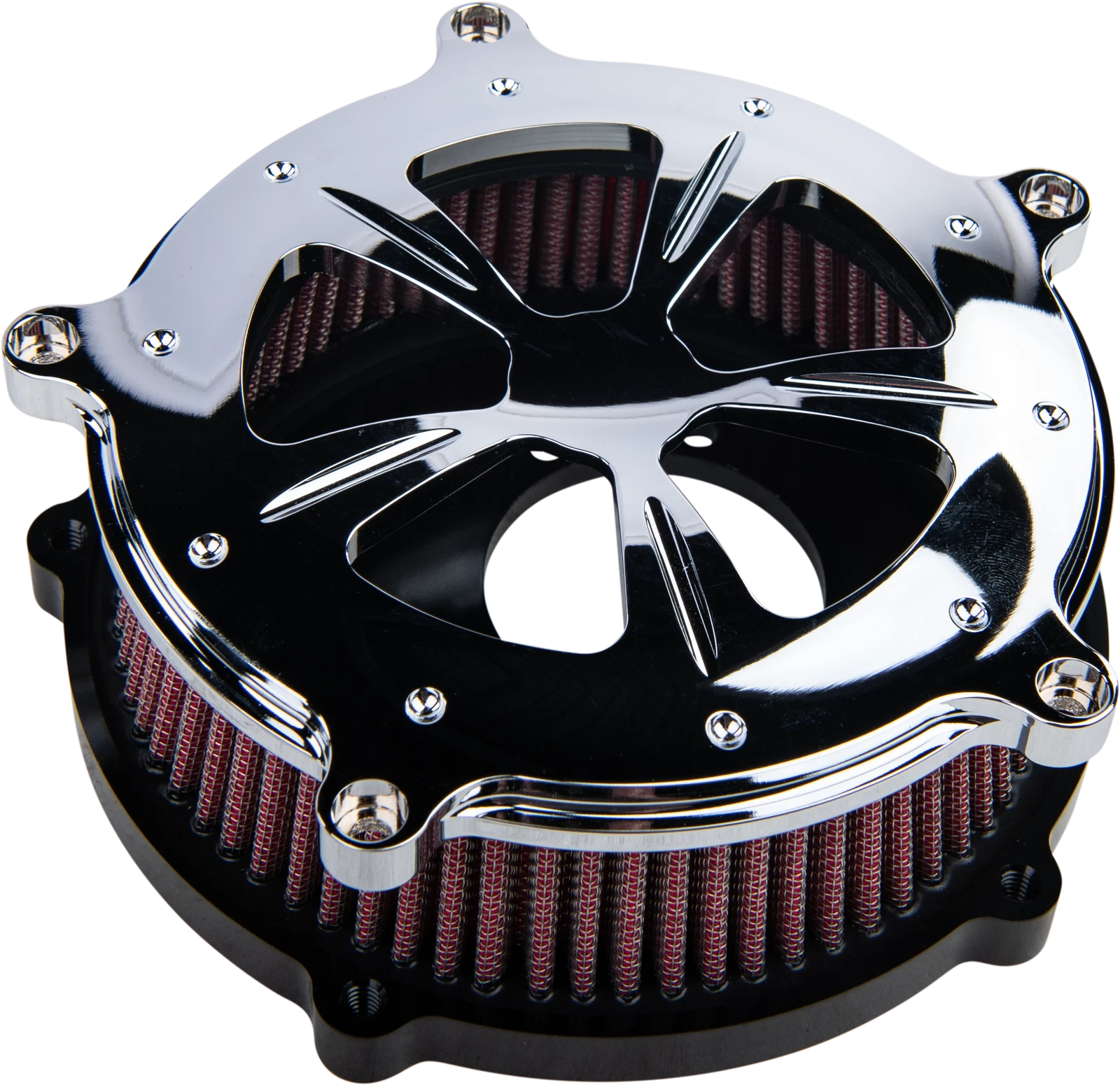 Air Cleaner Kit Chrome for Commodore V-Twin Bikes (HARDDRIVE)