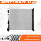 Aluminum Cooling Radiator for Santa Fe Sorento 1.6L 2.5L Turbo (2021–2024) DPI-13918