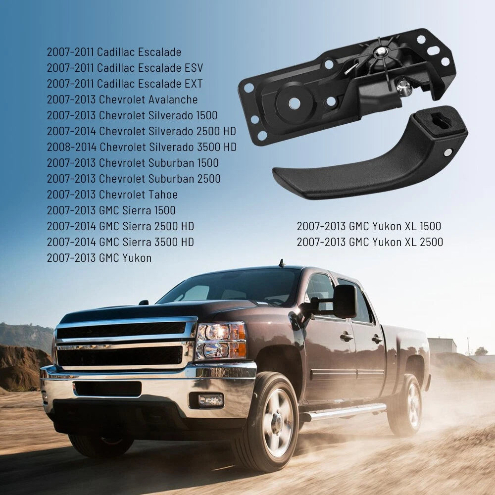Interior Front Left Door Handle Kit for Chevy Silverado GMC Sierra HD (2007-2014)