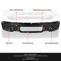 Front Bumper Face Bar for Ford F-150 (2009–2014) Primered Black w/o Fog Light Hole