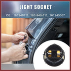 2X Side Repeater Indicator Light Bulb Socket 161949111 for VW 