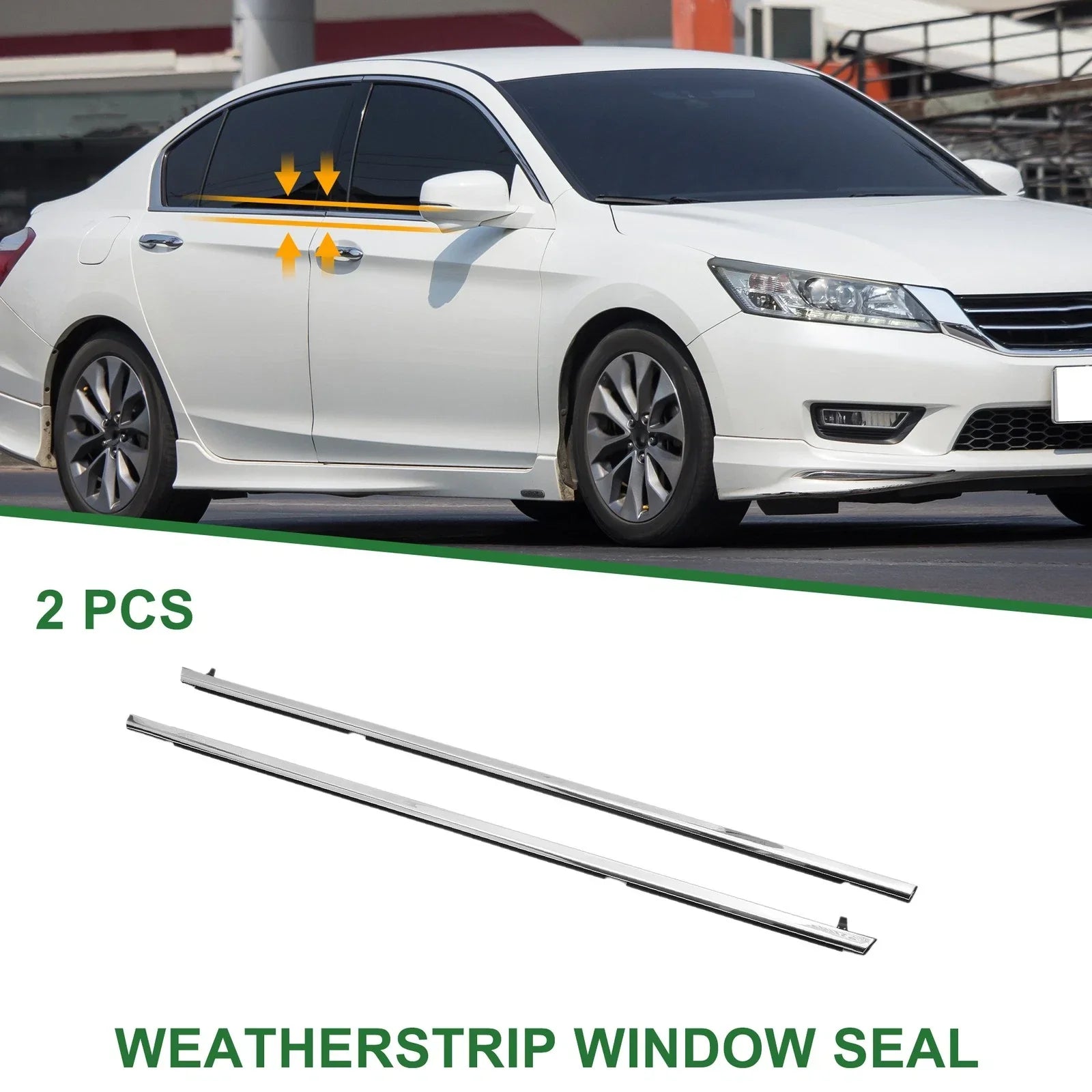2 x Rear Weatherstrip Window Seal for Honda Accord (No. 72910SDAA01)