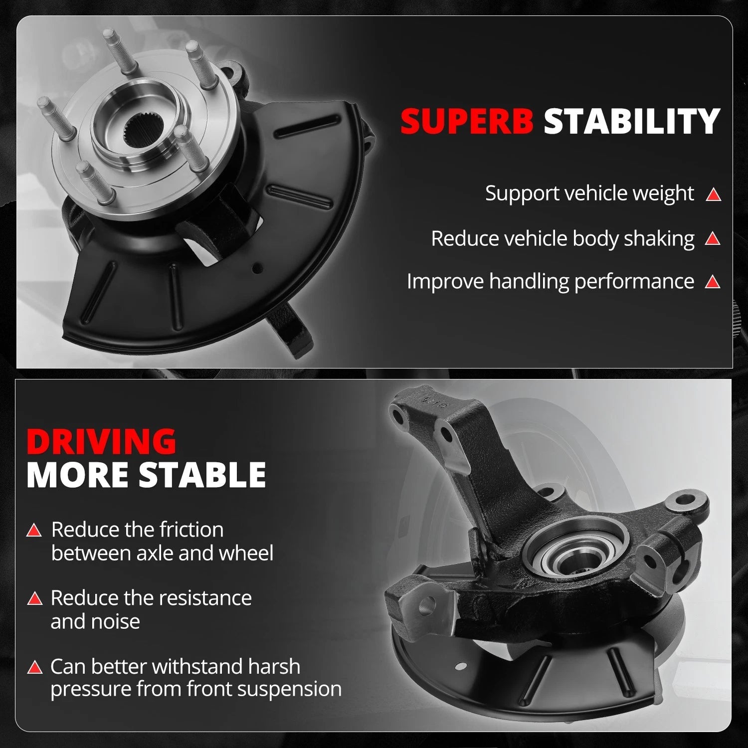 Front Driver Side Loaded Wheel Bearing Knuckle for Escape Tribute Mariner (2001–2012)