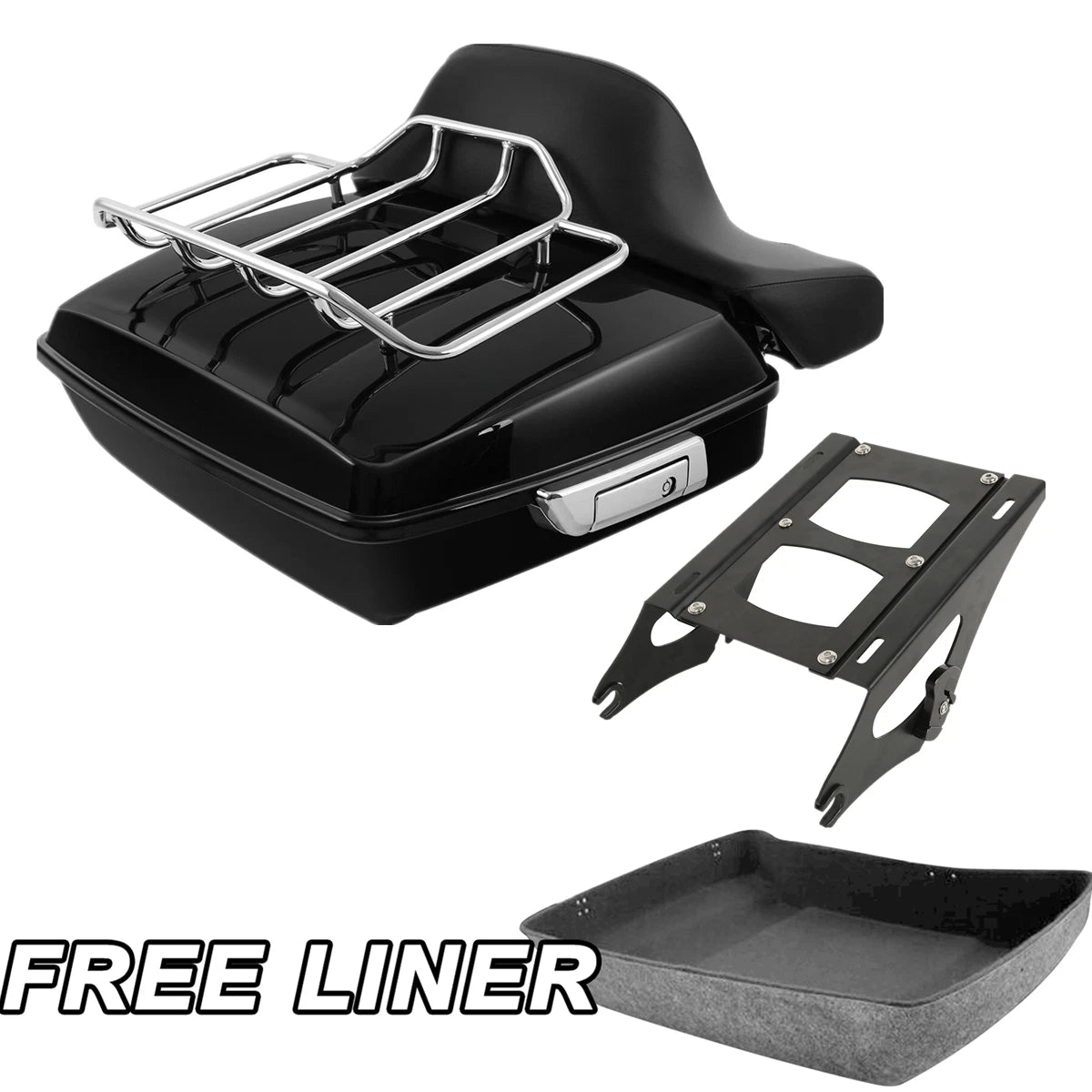 Chopped Trunk Pad Mount Rack for Harley Touring Electra Glide Road King (2014–2025)