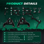 Set of 14 Steering Control Arm Ball Joint Tie Rod Sway Bar for Chevrolet Blazer (1999–2005)