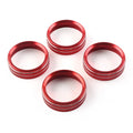 4x Air Conditioner Switch Knob Trim for Ford F150 XLT (2015-2020) Red