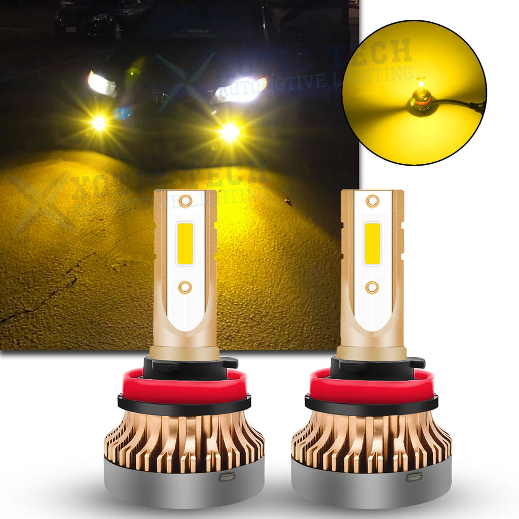3000K Golden Yellow LED Fog Light Bulbs Conversion Kit for Honda Accord (2008–2012)