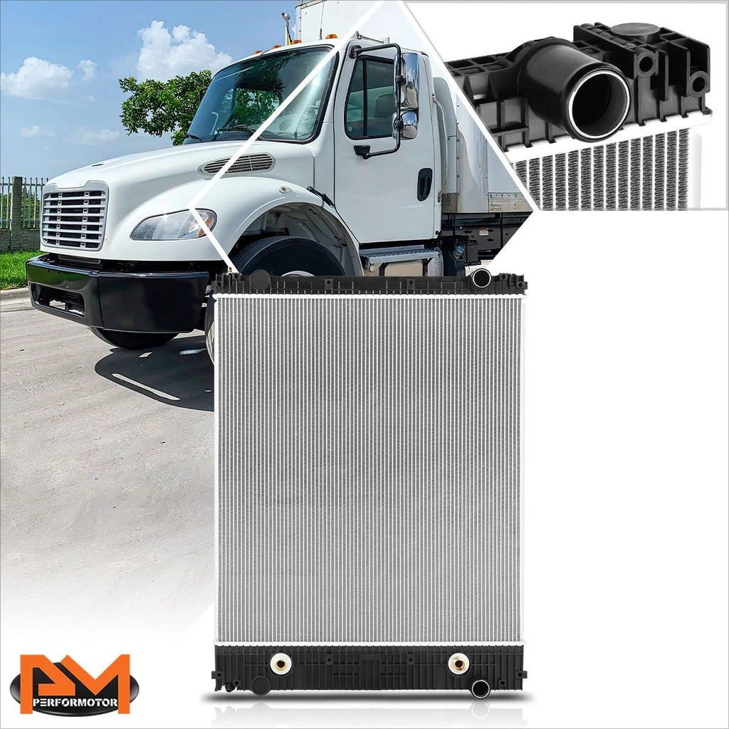 2-Row Aluminum Cooling Radiator for Freightliner M2 106/Business Class M2 (2006–2015)