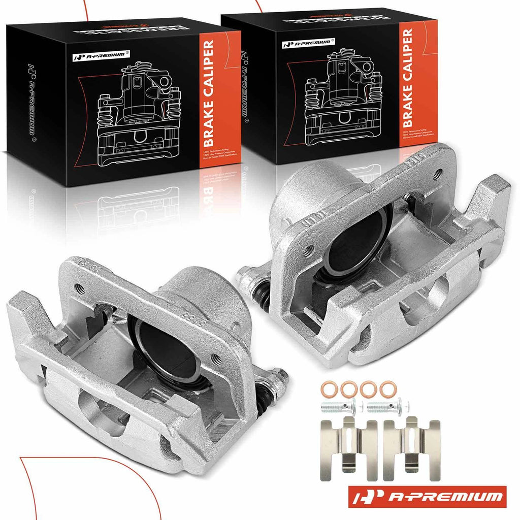 Pair Front Brake Calipers with Bracket for Ford Taurus (1996–1999)