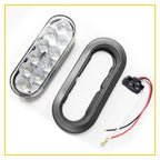 10 LED Oval Trailer Truck Stop Turn Backup Tail Lights for Universal Fit (N/A)
