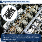 Set of 10 Engine Cylinder Head Bolts for Lexus ES350 3.5L V6 (2007–2020) No. ES 72249