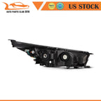 Chrome Housing Headlights Assembly L+R for Toyota Highlander (2014–2016)