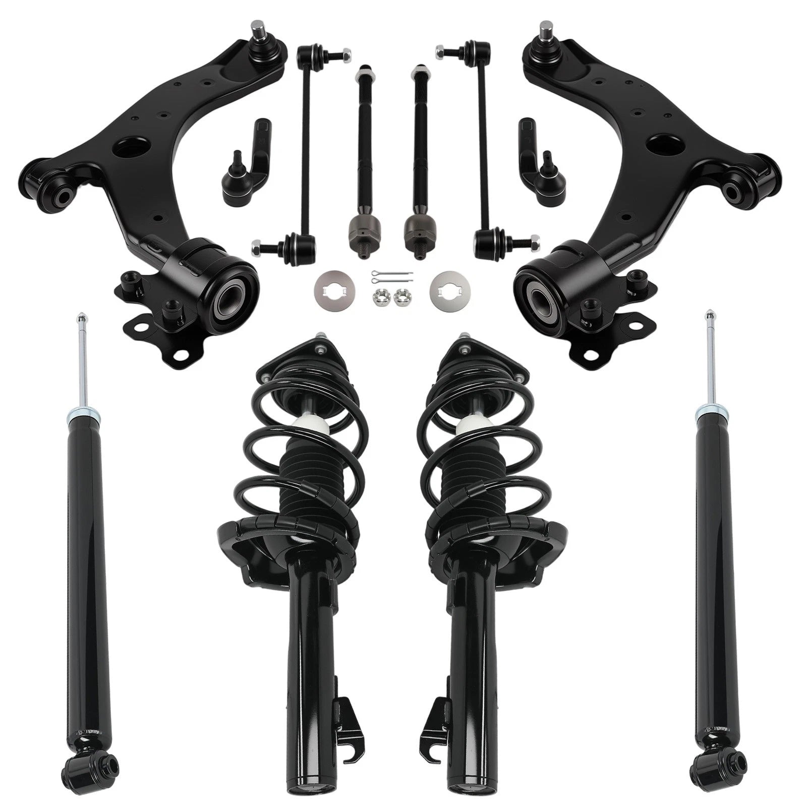 Front Rear Struts Control Arm Tie Rod Sway Bar for Mazda 3 (2004–2009)