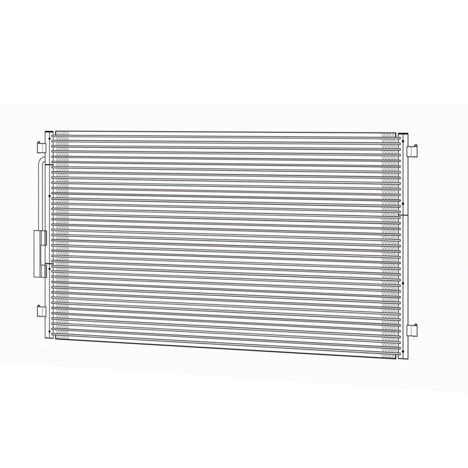 Replacement A/C Condenser for 2001-2004 Chrysler Town & Country
