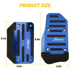 Non-Slip Brake Gas Pedal Foot Pad Cover for Universal Vehicles (1pc)