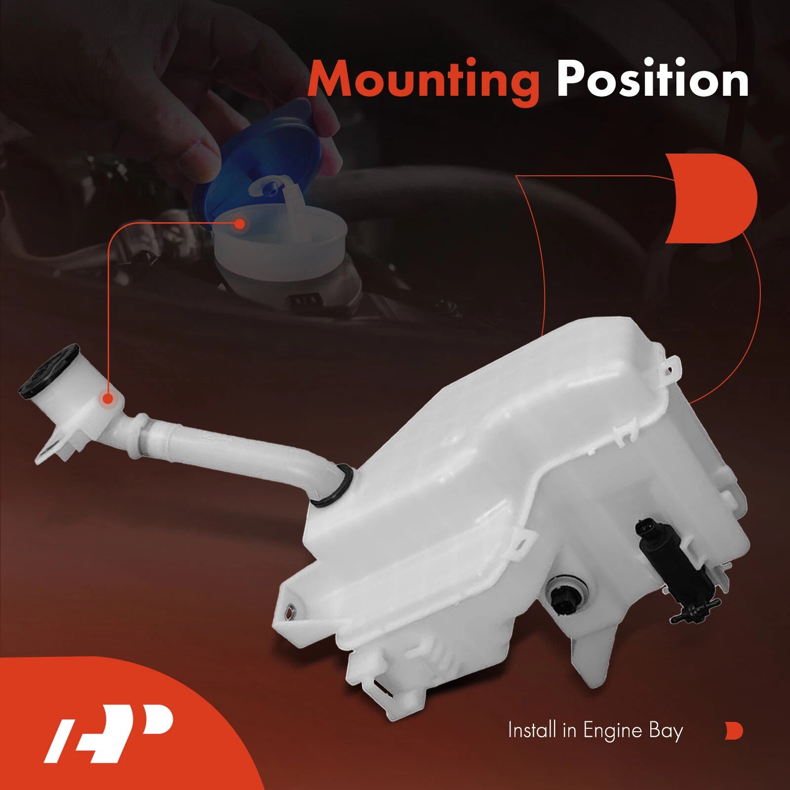 Windshield Washer Reservoir for Toyota Highlander (2020-2021)