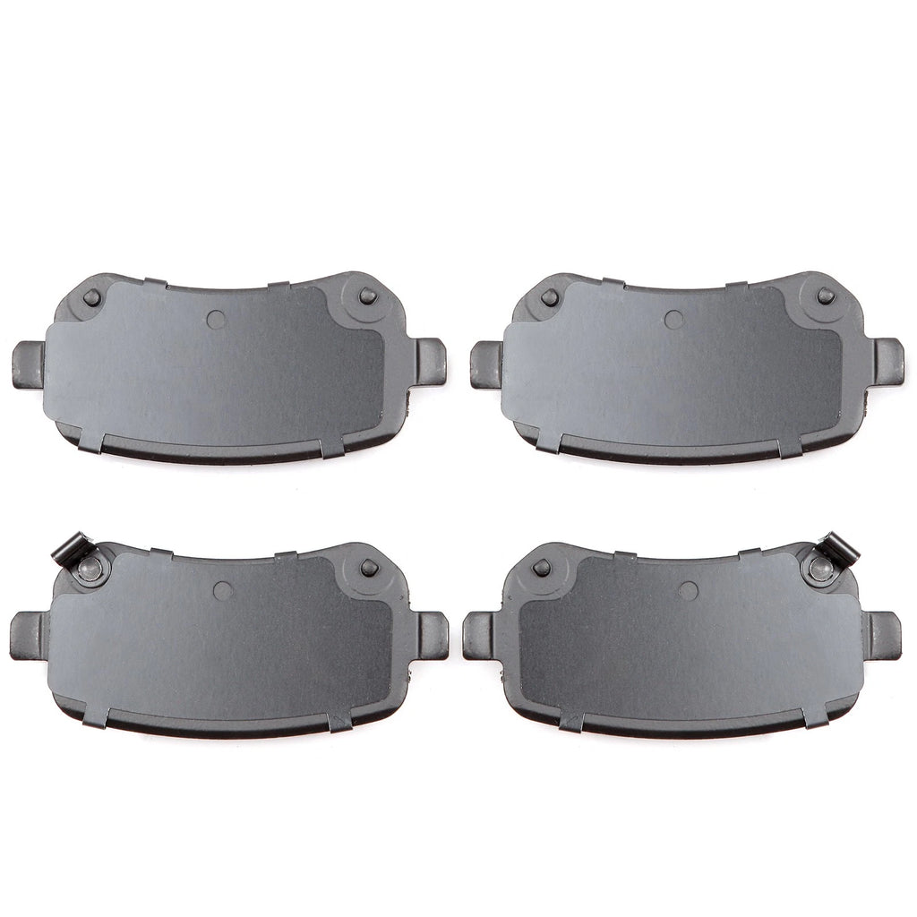 Set of 4 Rear Brake Ceramic Pads and Rotors for Dodge Grand Caravan, Journey, Town & Country