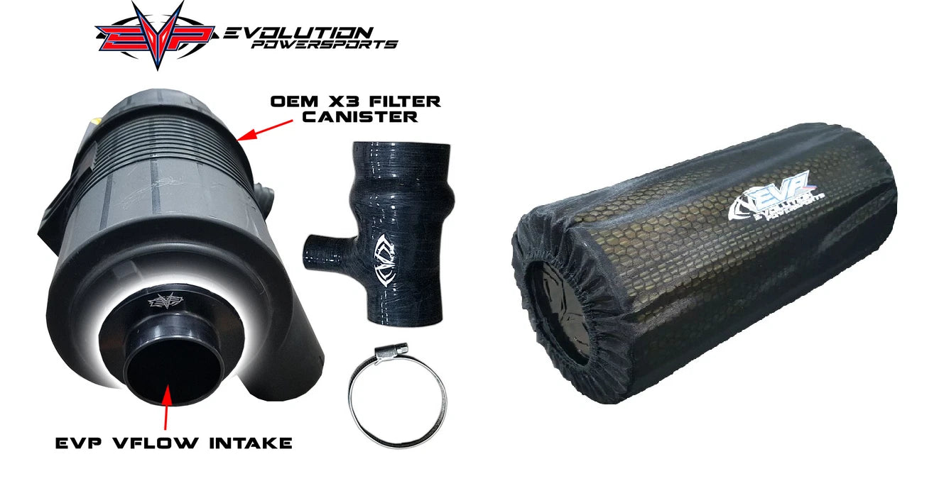 Evo V-Flow Intake with Pre Filter for Can-Am Maverick X3 (All Years)
