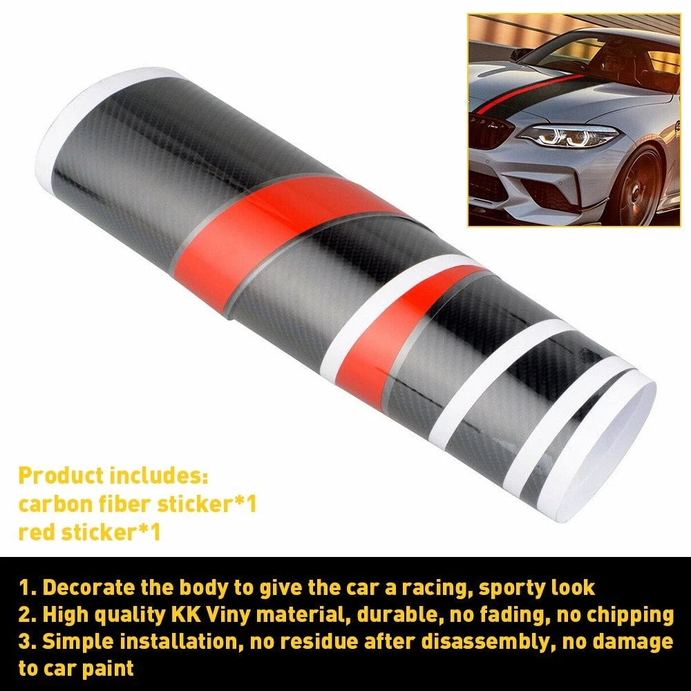 5D Carbon Fiber Vinyl Graphics Decal for Universal Fit (7-Inch Width)