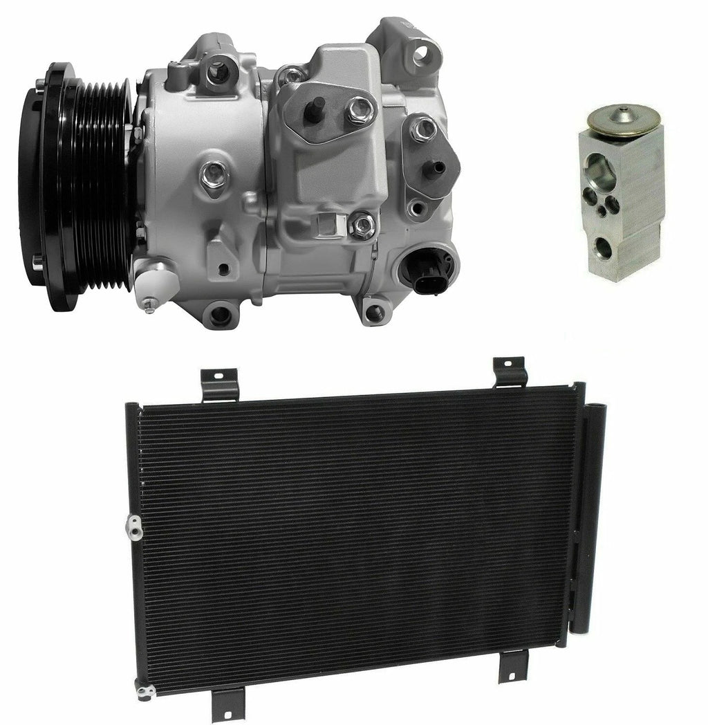AC Compressor Kit With Condenser for Toyota Highlander 2.7L (2010–2013)
