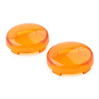 2X Yellow Turn Signal Lens Light Cover for Harley Touring Softail Dyna