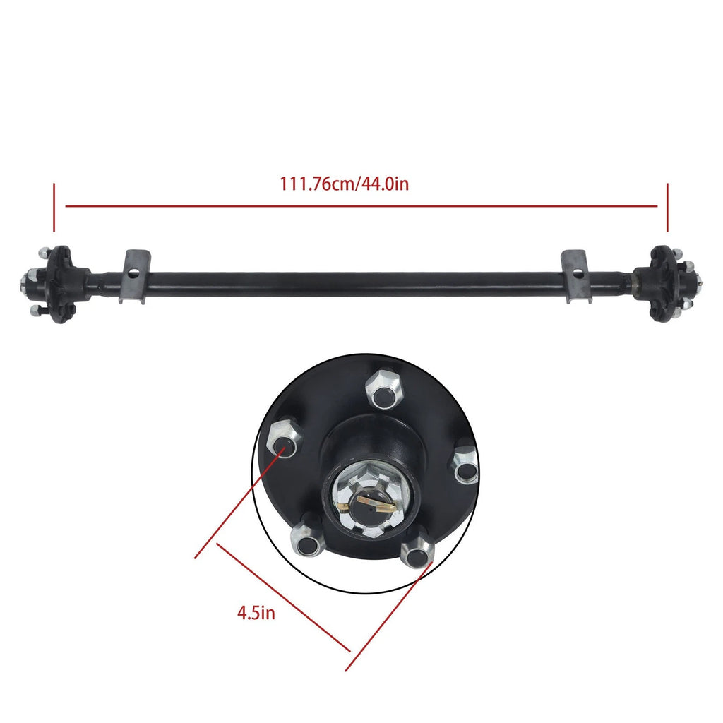 5 Lug Hubs for 2000 Trailer Axle (44" Hub Face)