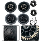 8 Inch Lawn Mower Wheels & 12 Teeth Drive Gear Kit for Honda HRN216 (2016–2023)