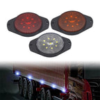 9 LED Side Marker Lamps for Car Bus Truck Tractor Boat Van Caravan RV