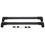Set of 2 Roof Rack Cross Bars for Mazda 5 (2006–2017) Black Aluminum