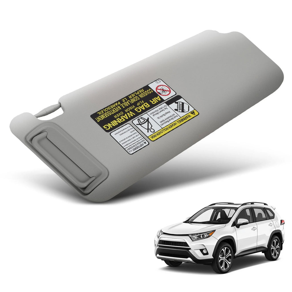Driver Side Sun Visor for Toyota RAV4 (2013-2018) Gray Interior